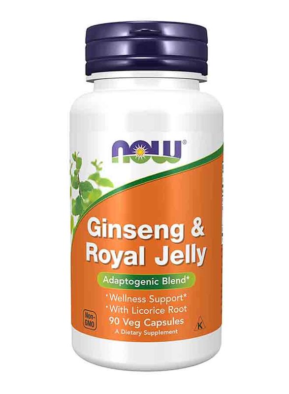 

Now Ginseng and Royal Jelly Dietary Supplement, 90 Capsules