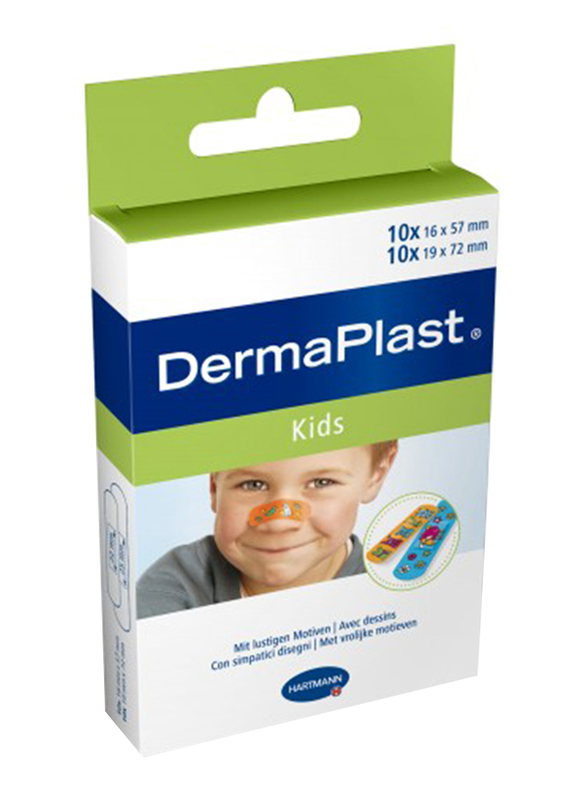 

Hartmann 20 Strips Dermaplast Kids Colour Plaster Assorted, Multicolour