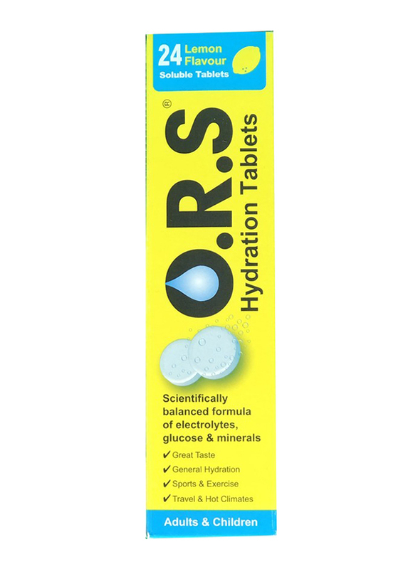 

Clinova ORS Lemon Hydration Tablets, 24 Tablets