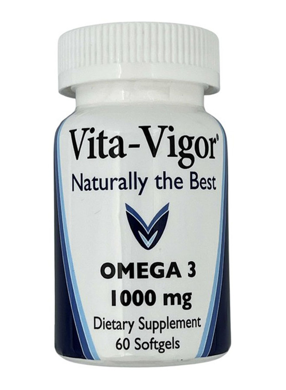 

Vita-Vigor Omega 3 1000mg Softgels, 60 Softgels