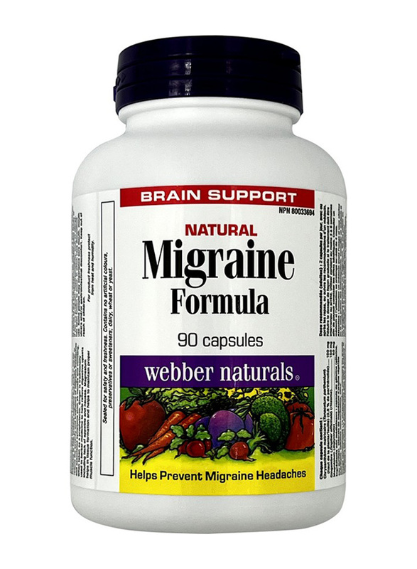 

Webber Naturals Natural Migraine Formula Caps, 90 Capsules