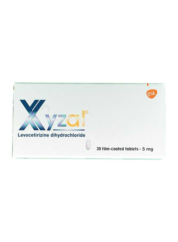 

Glaxosmithkline Xyzal 5mg, 30 Tablets