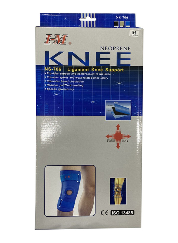 

I-M Neoprene Ligament Knee Support, Medium, Blue