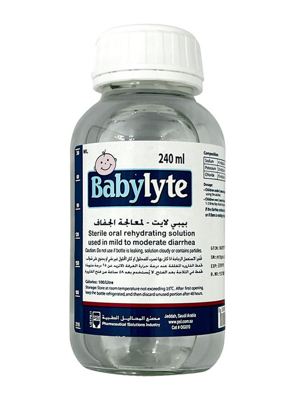 

Babylyte Sterile Oral Rehydration Solution, 240ml