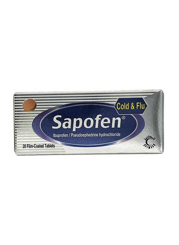 

Spimaco Sapofen Cold And Flu Film Coated Tablets, 20 Tablets