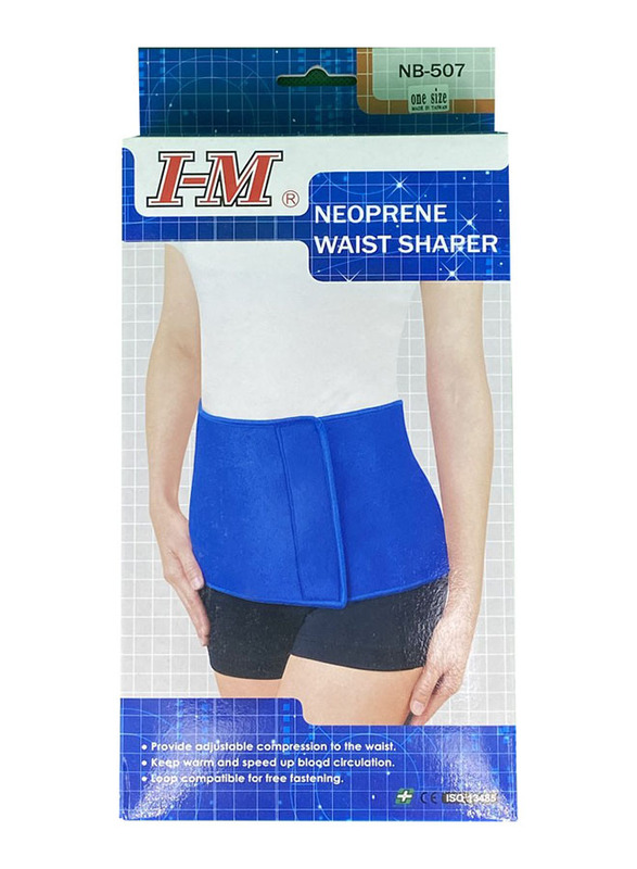 

I-M Neoprene Waist Shaper, One Size, Blue