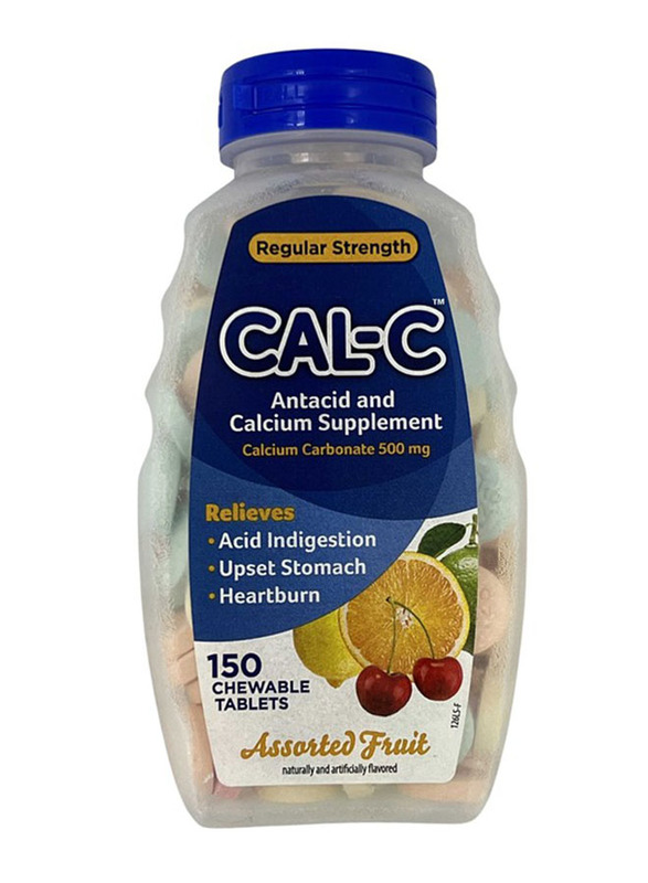 

Cal C Antacid Chewable, 150 Tablets