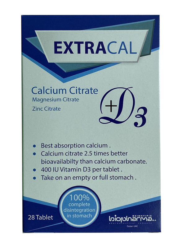 

Biopharma Extracal D3 Tabs, 28 Tablets