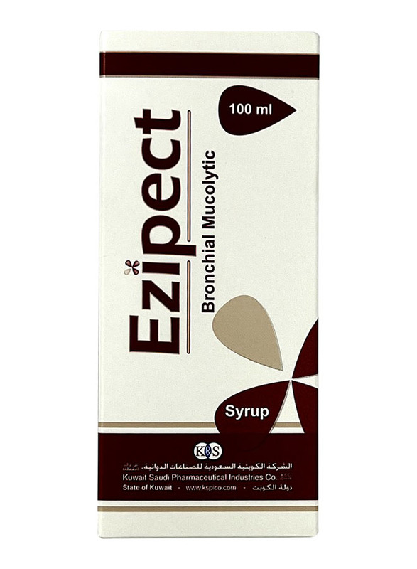 

Kuwait Saudi Pharma Ezipect Bronchial Mucolytic Syrup, 100ml