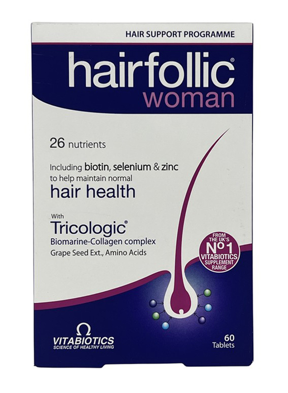 

Vitabiotics Hairfollic Woman Tablets, 60s