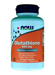 Now L Glutathione Dietary Supplement, 500mg, 60 Capsules