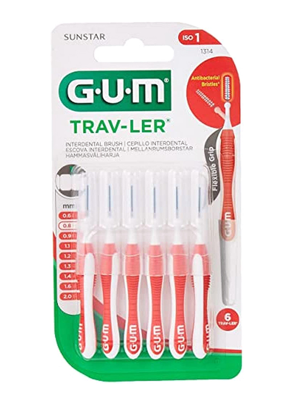 

Gum Trav-ler Interdental Brush, 6 Piece