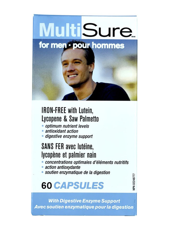 

Webber Naturals Multisure For Men Capsules, 60 Capsules
