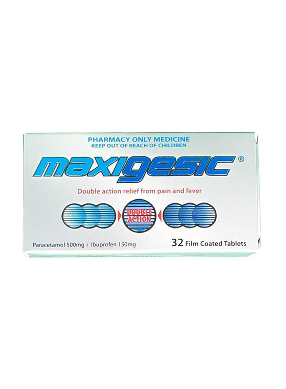 

Maxigesic Paracetamol 500mg, 32 Tablets