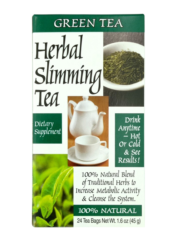 

21st Century Green Tea Herbal Slimming Tea, 24 Bags