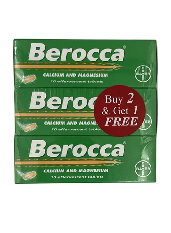 

Bayer Berocca Calcium and Magnesium Tabs, 10 Effervescent Tablets