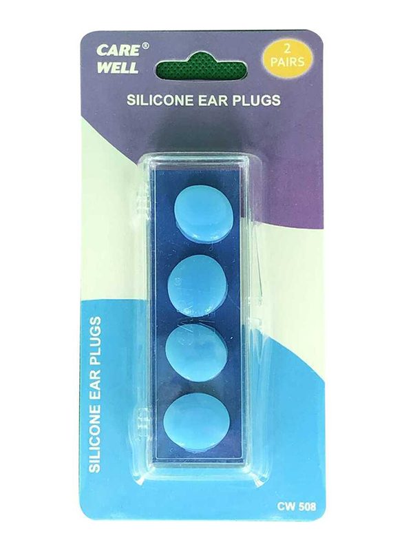 

Care Well Silicon Ear Plugs, 2 Pair, Blue