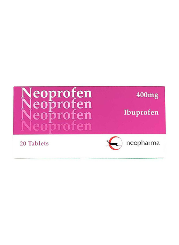 

Neopharma Neoprofen Ibuprofen 400mg, 20 Tablets