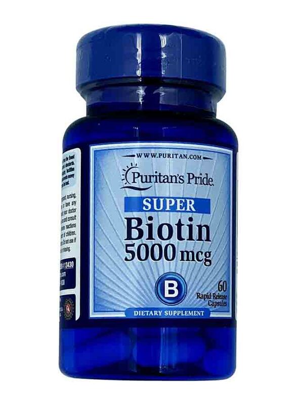 

Nature's Bounty Super Biotin 5000mcg Rapid Release Caps, 60s