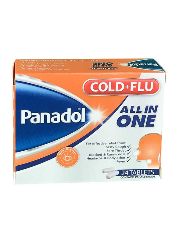 

Panadol Cold and Flu All in One Tablets, 24 Tablets