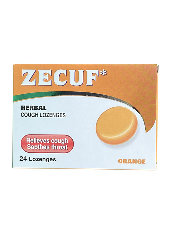 

Zecuf Herbal Orange Flavour Cough Lozenges, 24 Lozenges
