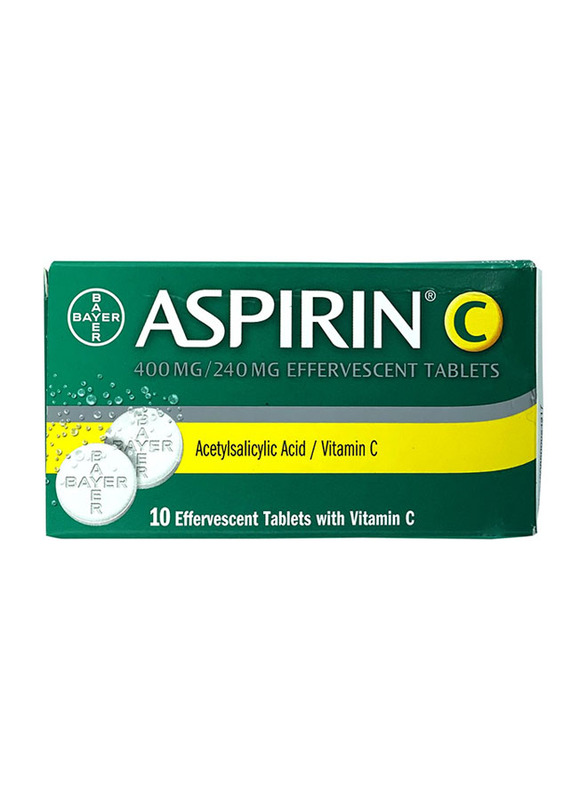 

Bayer Aspirin C Effervescent Tablets, 10 Tablets