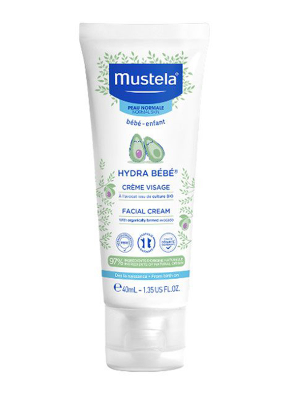 

Mustela 40ml Hydra Bebe Baby Face Cream, White