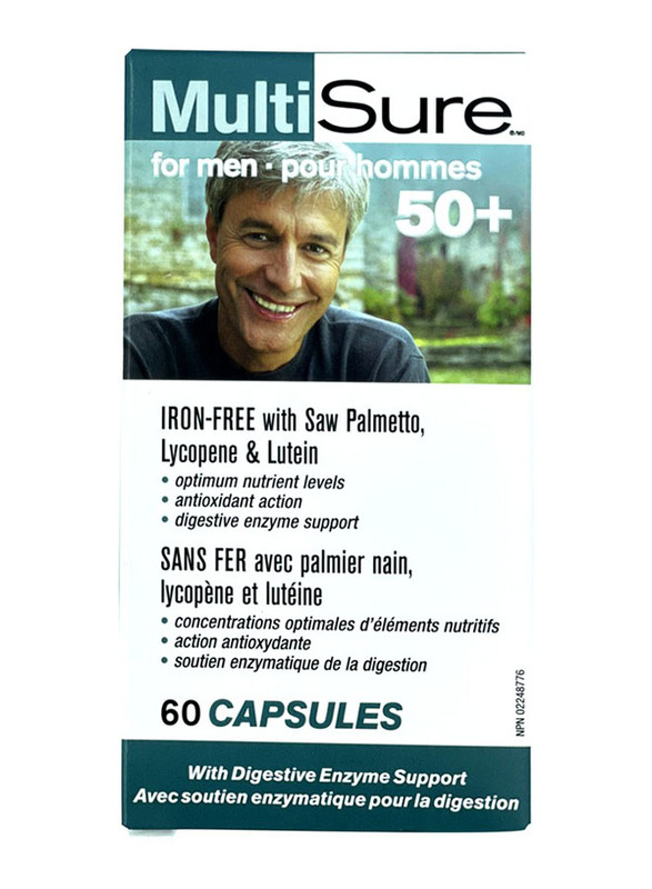 

Webber Naturals Multisure For Men 50 Plus Capsules, 60 Capsules