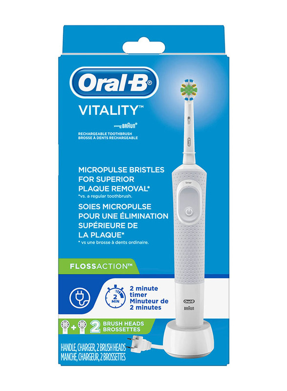 

Oral B Vitality Rechargeable Electric Toothbrush, Grey/White