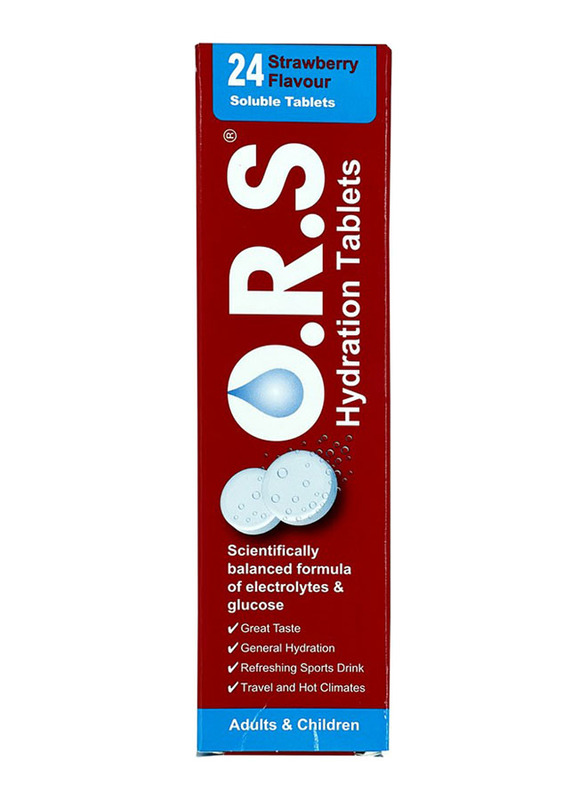 

Clinova ORS Strawberry Hydration, 24 Tablets