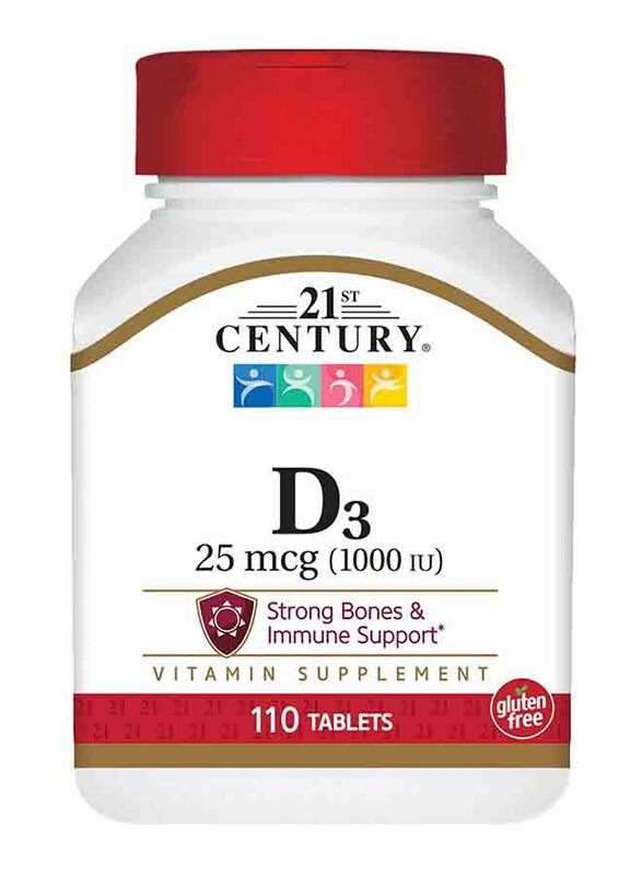 

21St Century High Potency Vitamin D3, 1000IU, 110 Tablets