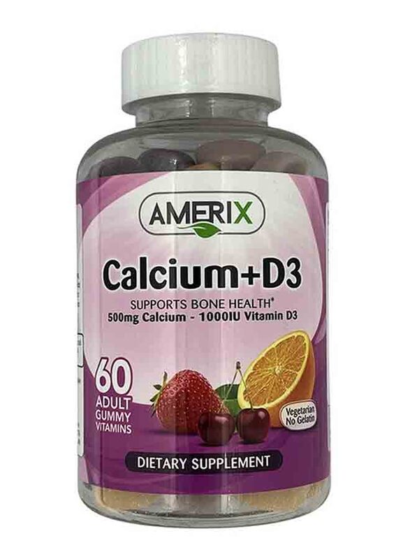 

Amerix Calcium D3 Adult Dietary Supplement, 60 Gummies