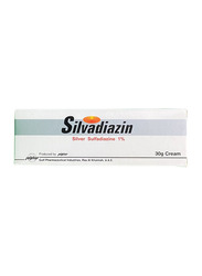 Julphar Silvadiazin Silver Sulfadiazine 1% Cream, 30gm