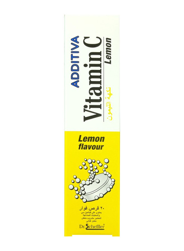 

Additiva Vitamin C Lemon Flavoured Tabs, 20 Effervescent Tablets