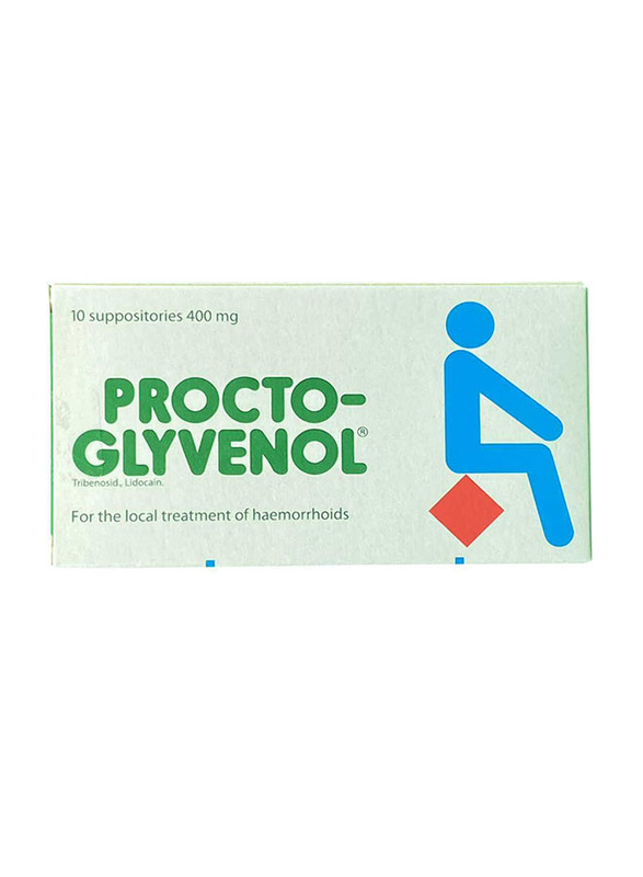 

Novartis Procto Glyvenol Suppositories, 400mg, 10 Pieces