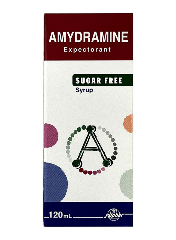 

Julphar Amydramine Expectorant Sugar Free Cough Syrup, 120ml