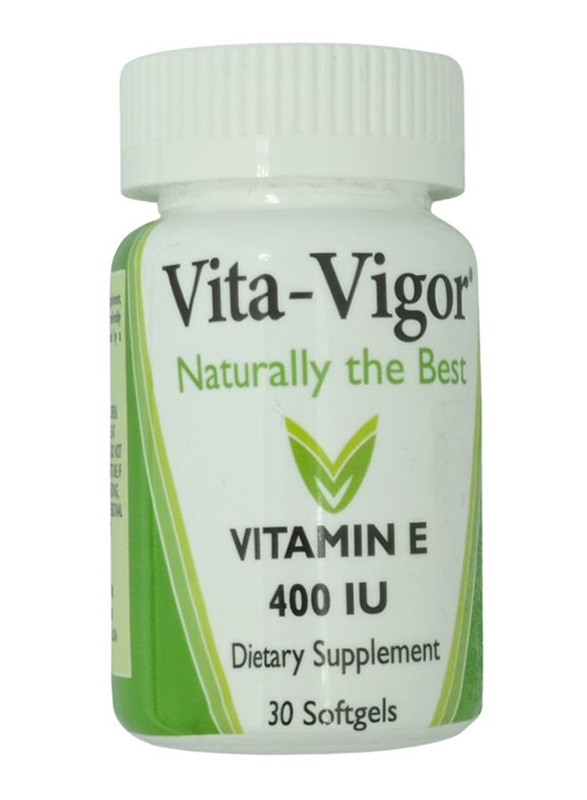 

Vita-Vigor Vitamin E 400IU Softgels, 30 Softgels