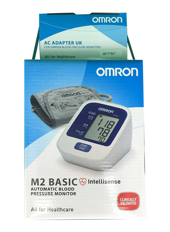 

Omron M2 Basic BP Monitor with Adapter, Multicolour