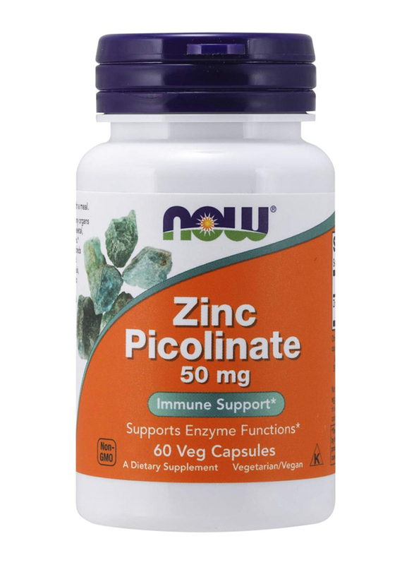 

Now Zinc Picolinate Dietary Supplement, 50mg, 60 Capsules