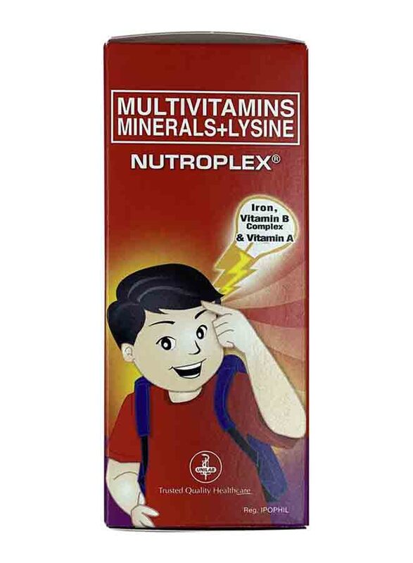 

Unilab Multivitamins Minerals + Lysine Nutroplex Syrup, 120ml