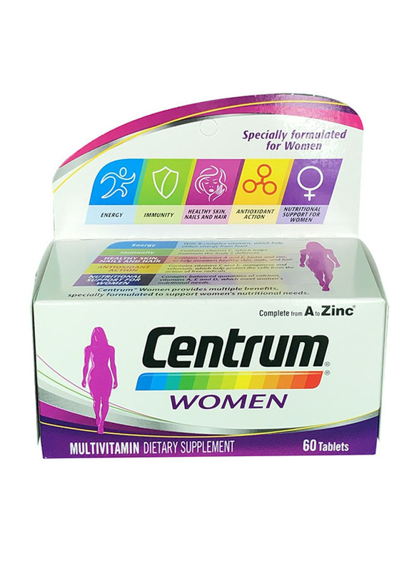 

Pfizer Centrum Women Dietary Supplement, 60 Tablets