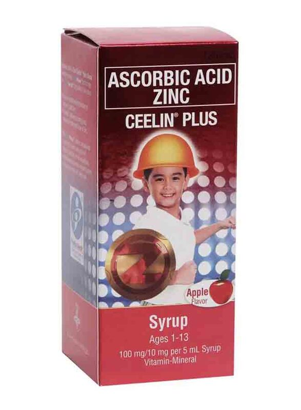 

Ceelin Plus Syrup Ascorbic Acid with Zinc, 120ml