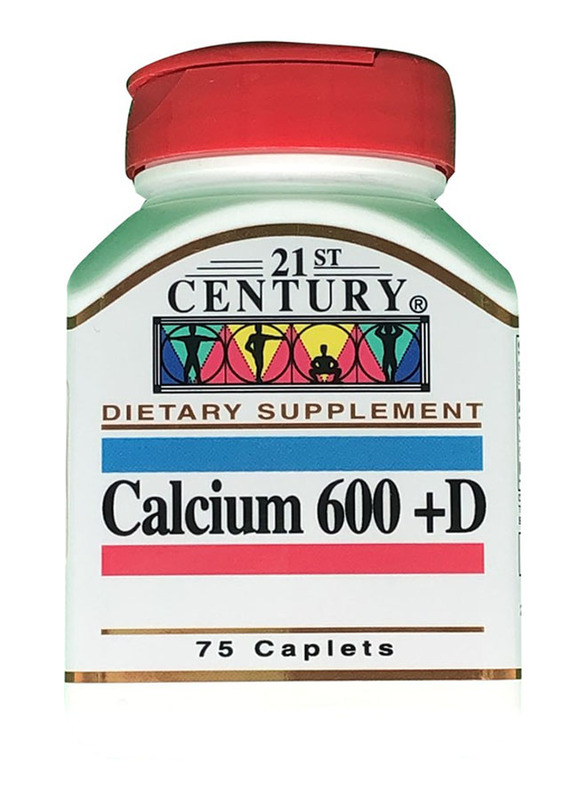 

21st Century Calcium 600 plus D Caplets, 75 Caplets