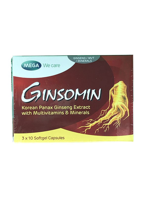 

Mega Ginsomin Multivitamins, 30 Softgels