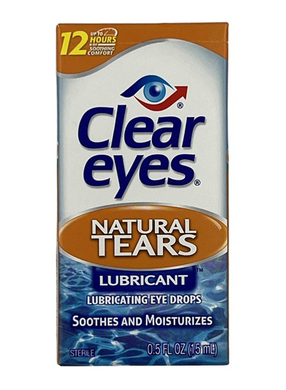 

Clear Eyes Natural Tears Lubricating Eye Drops, 15ml