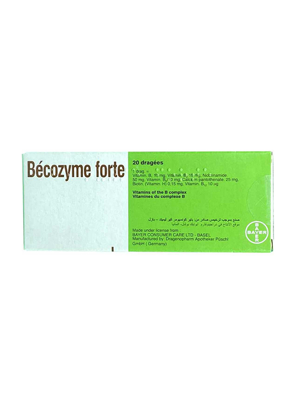

Bayer Becozyme Forte, 20 Tablets