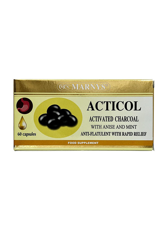 

Acticol Activated Charcoal With Anise And Mint, 60 Capsules