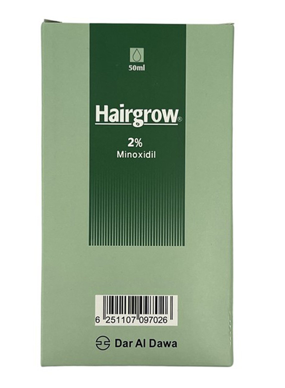 

Dar Al Dawa Hairgrow 2% Minoxidil Solution for All Hair Types, 50ml