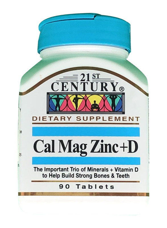 

21st Century Cal Mag Zinc+ D Dietary Supplement, 90 Tablets