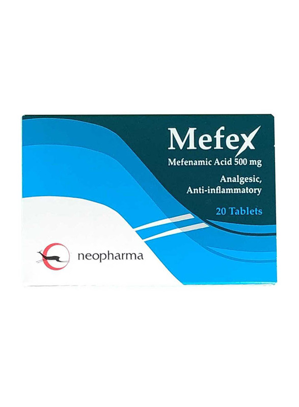 

Neopharma Mefex Mefenamic Acid 500mg, 20 Tablets